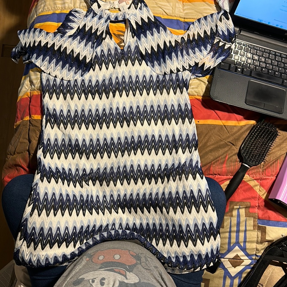Candie’s, blue white black, Medium